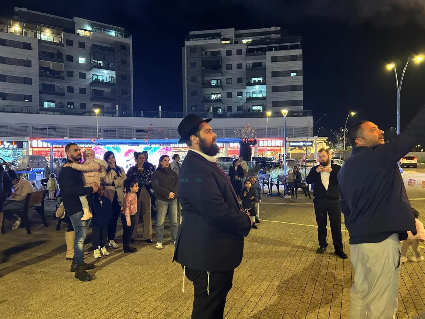A community evening for residents in the main square