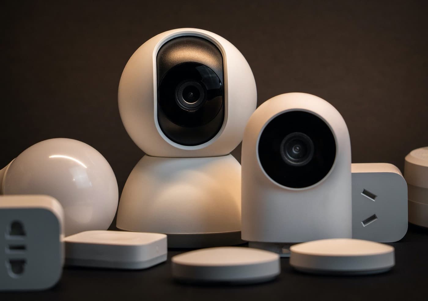 Smoke detectors and cameras.